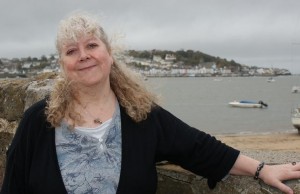 Helen Hollick at Instow, North Devon (photo Bideford People News)