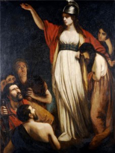 Boadicea Haranguing The Britons. John Opie, R.A. (1761-1807). Oil On Canvas.