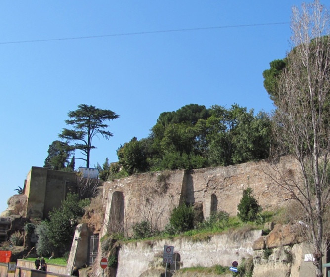 Tarpeian Rock, site of execution of traitors in Ancient Rome