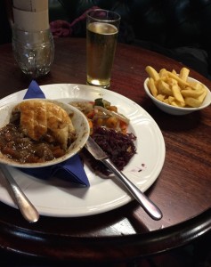 Pie and chips