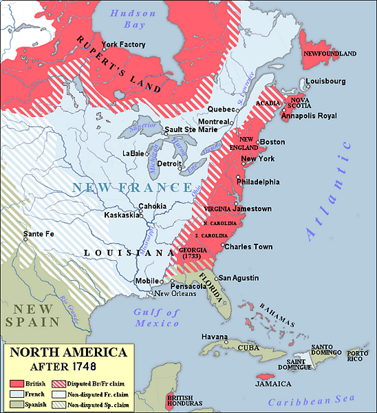 Map of North America 1748