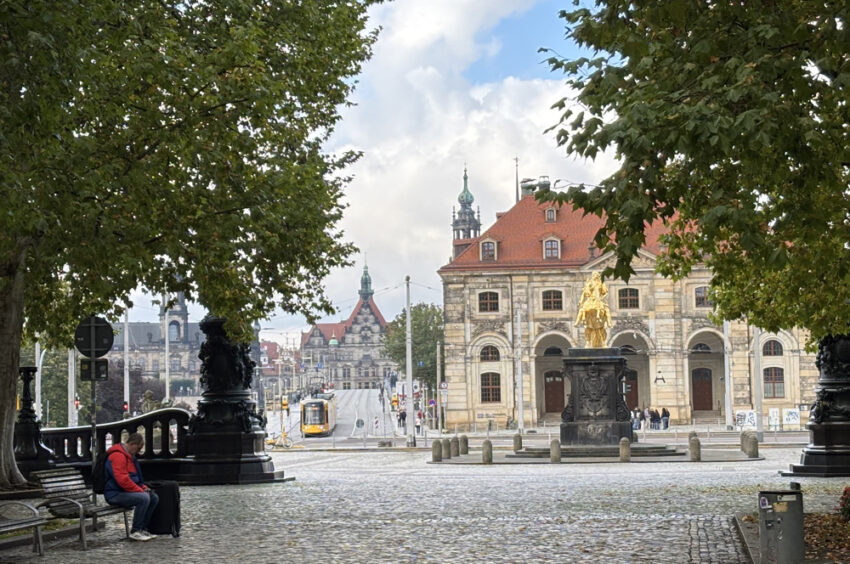 View across the Elbe from Neustadt