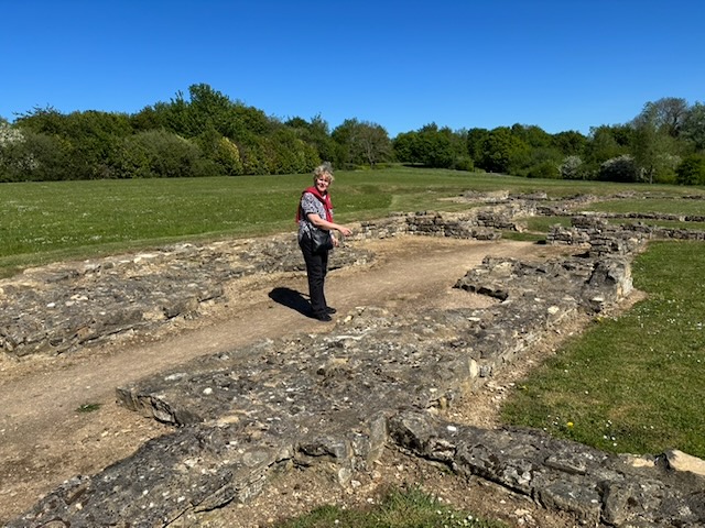 Alison at Bancroft Roman Villa