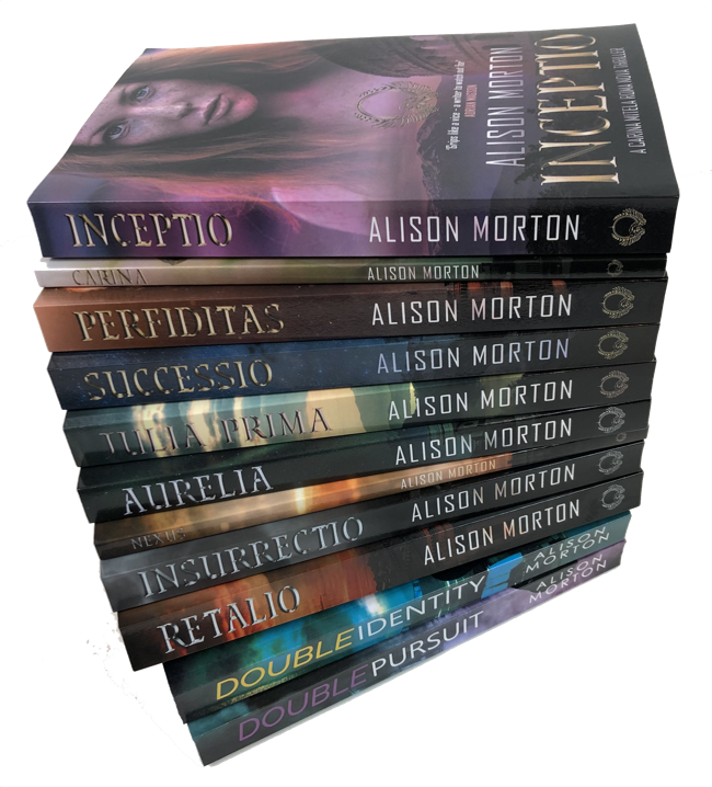 Stack of Roma Nova and Doubles paperbacks